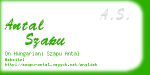 antal szapu business card